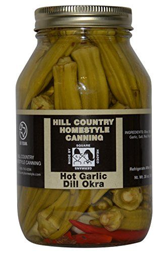 Texas Hill Country Hot Garlic Dill Okra 32 Oz