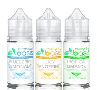 Everyday Basis Water Flavoring - Liven Up Your Water - Great Taste - Great Flavors - Keto Friendly, 0 Calories - No Dyes or Food Coloring (Citrus Variety Pack)