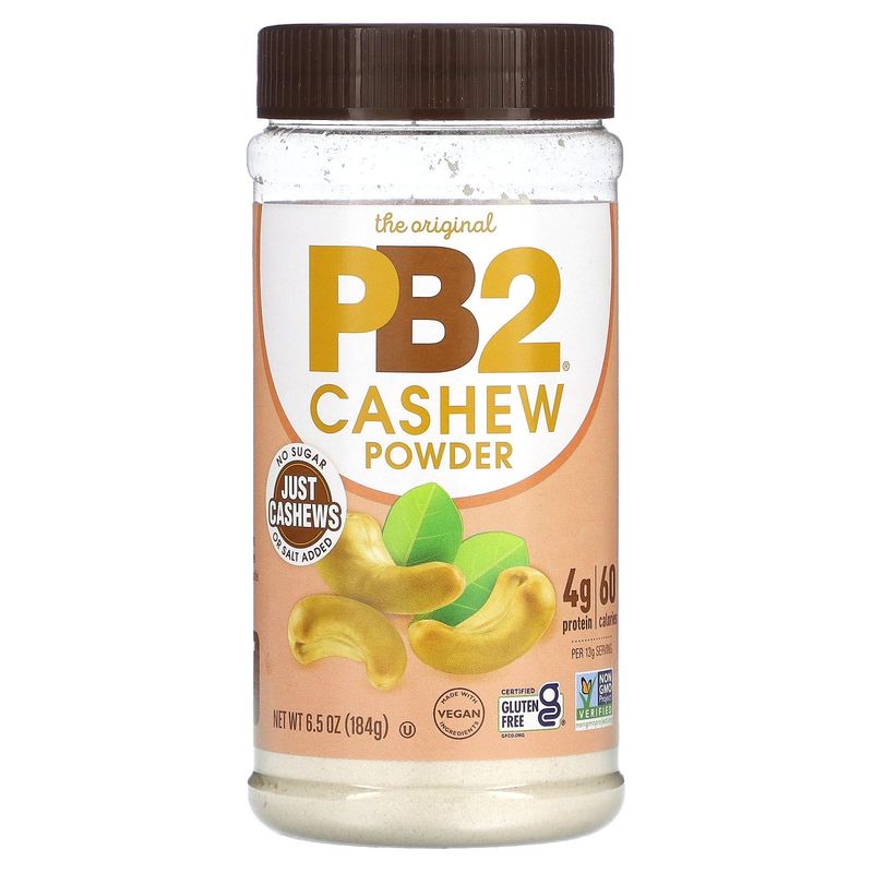 PB2 Powdered Cashew Butter - Cashew Powder with No Added Sugar or Salt [6.5oz Jar]