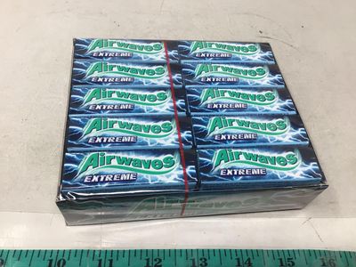 Wrigleys Airwaves Extreme Menthol and Eucalytus - Case of 30