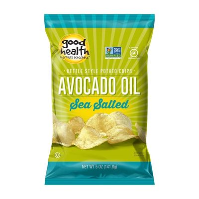 Good Health Avocado Chips Sea Salt, Salted, 5 Ounce (Pack of 12)