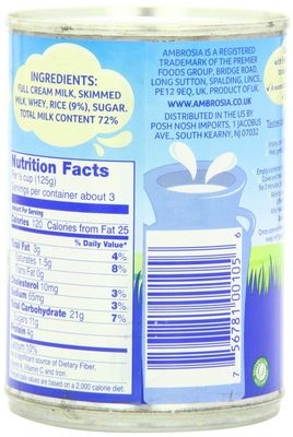 Ambrosia Devon Rice Pudding, 14.1 Ounce Cans (Pack of 12)