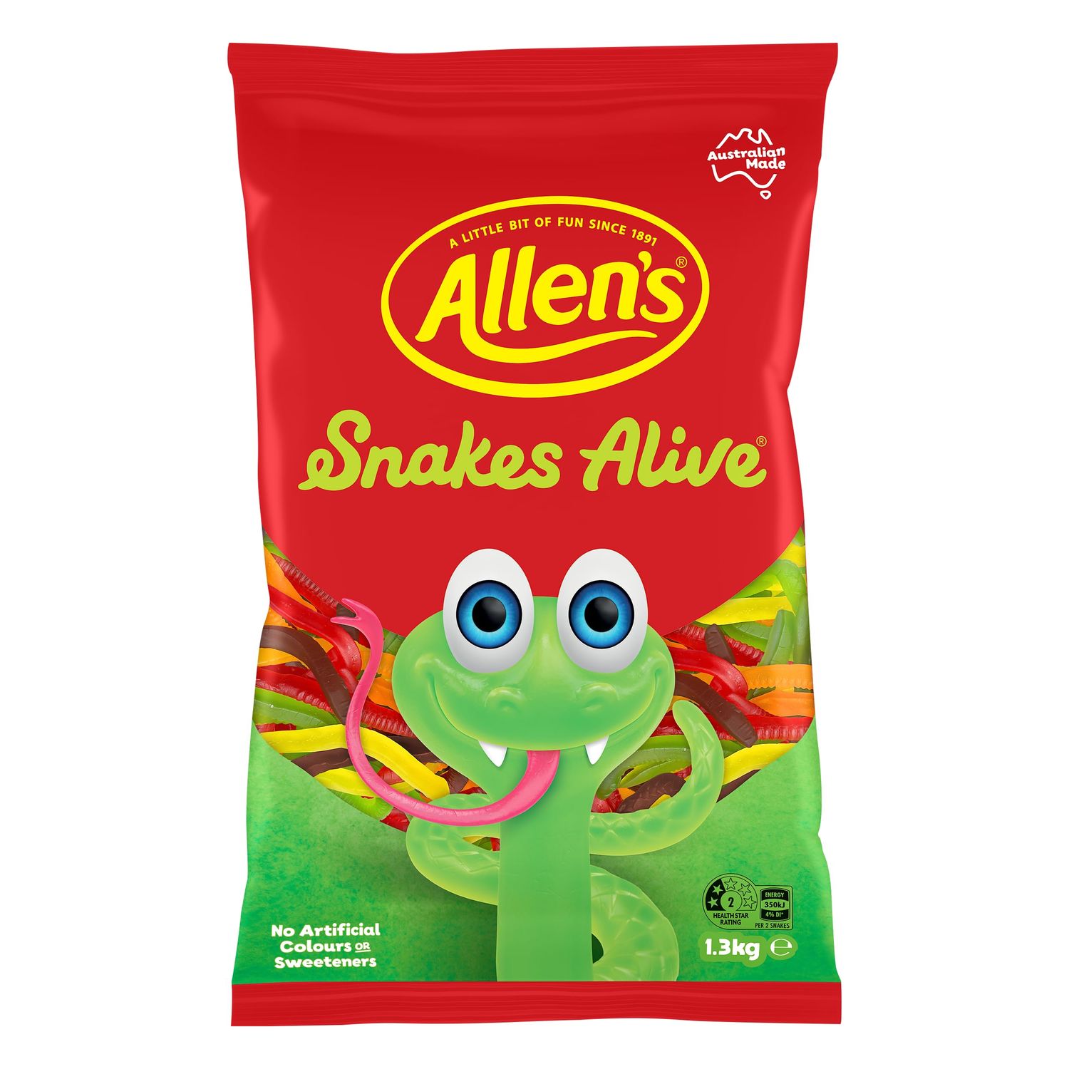Allen&#39;s Snakes Alive Family Size 1kg.