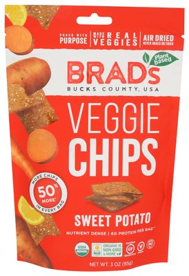 Brad&#39;s Raw, Chips Sweet Potato Organic, 3 Ounce