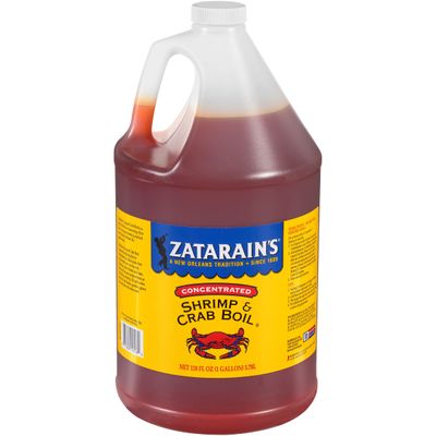Zatarain&#39;s Concentrated Shrimp &amp; Crab Boil, 1 gal - One Gallon Bulk Container of Liquid Crab Boil to Add Flavor to Seafood, Potatoes, Corn, Vegetables and More