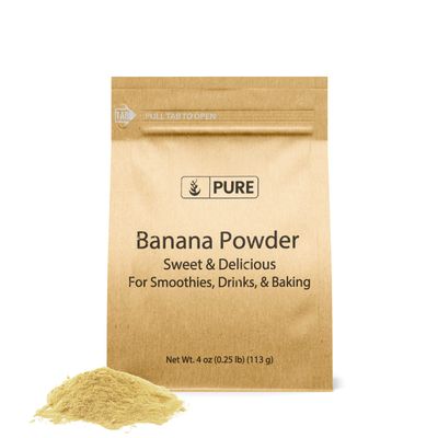 Pure Original Ingredients Banana Powder (4 oz) Smoothies &amp; Shakes, Pancakes &amp; Desserts, Always Pure