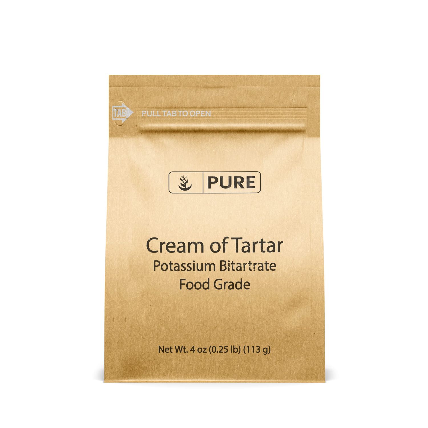 Pure Original Ingredients Cream of Tartar (4 oz) Pure &amp; Natural, Baking &amp; Cleaning, DIY Bath Bombs &amp; More, Eco-Friendly Packaging