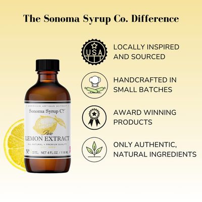 Sonoma Syrup Co Pure Lemon Extract, 4 fl oz