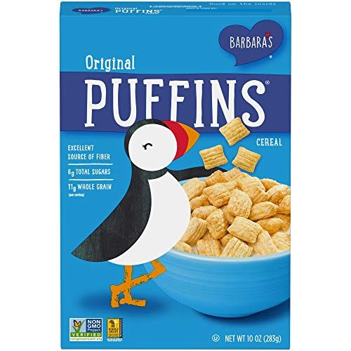 Barbara&#39;s Puffins Original Cereal, Non-GMO, Vegan, 10 Oz Box (Pack of 6)
