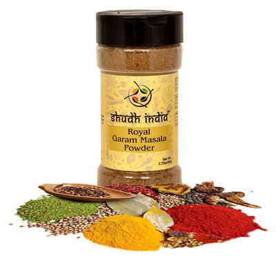 Shudh India Garam Masala Indian Spice Blend PET Jar ~ All Natural, Salt-Free | Vegan | No Colors | Gluten Friendly | NON-GMO | Indian Origin