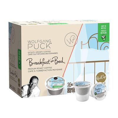 Wolfgang Puck Breakfast in Bed Coffee Single Serve Cups for Keurig, 48 Count