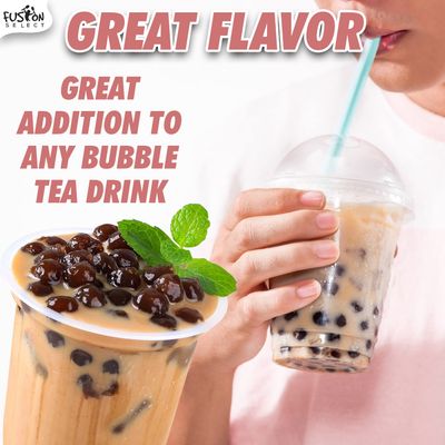 Fusion Select Tapioca Pearl - Brown Sugar Flavor Quick Cook Tapioca, DIY Boba for Boba Tea Ready in 5 Minutes, Boba pearls, Bubble Tea Pearl s, Milk Tea Toppings (2.2LB x 2PK)
