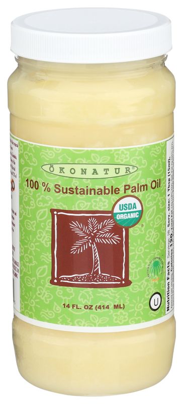 100% Sustainable Palm Oil | RSPO Certified |Food Grade | Not Hydrogenated | For cooking, baking and soap making -14 Fl Oz