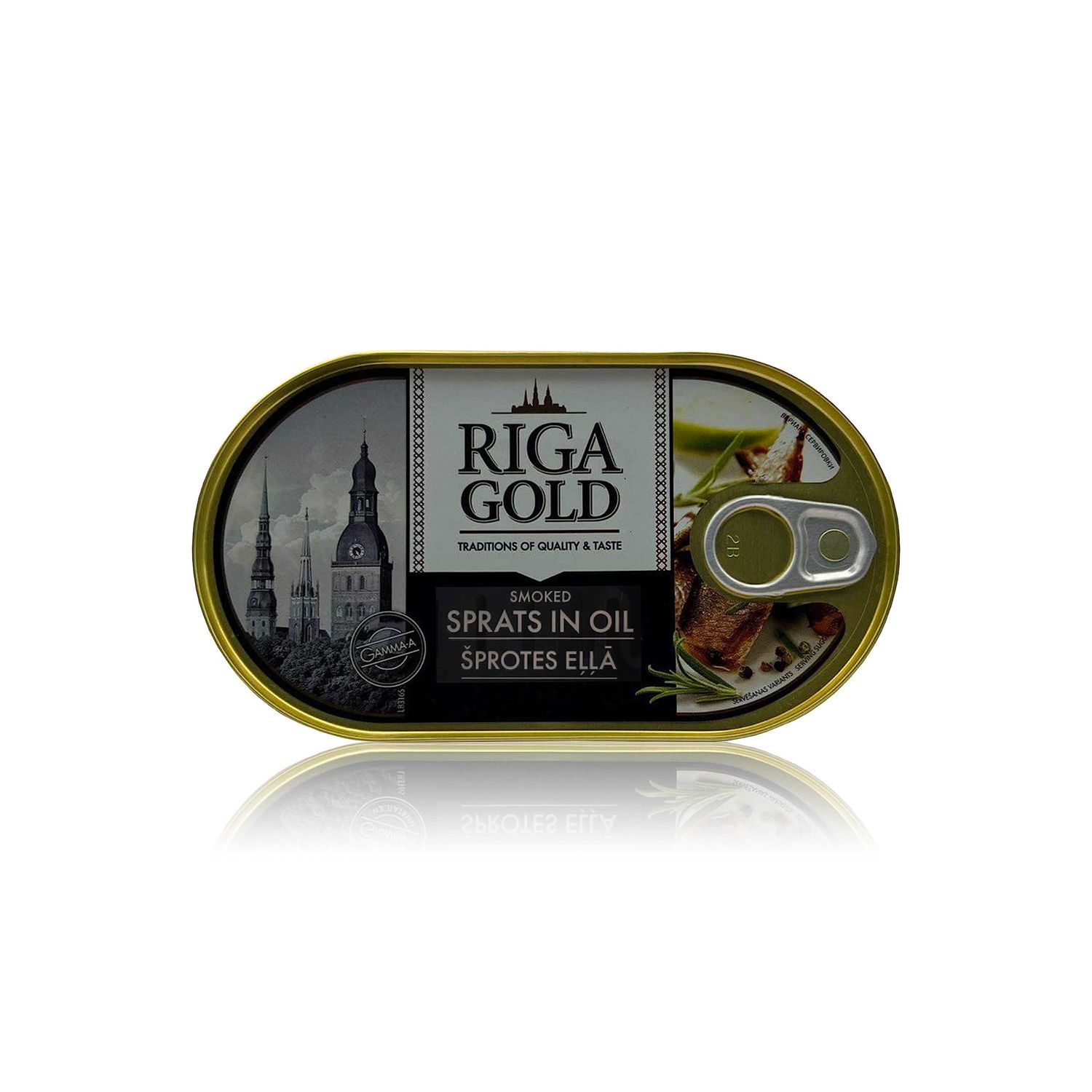 RIGA GOLD Shproti, Sprats in Oil, 190gr (Pack 3)