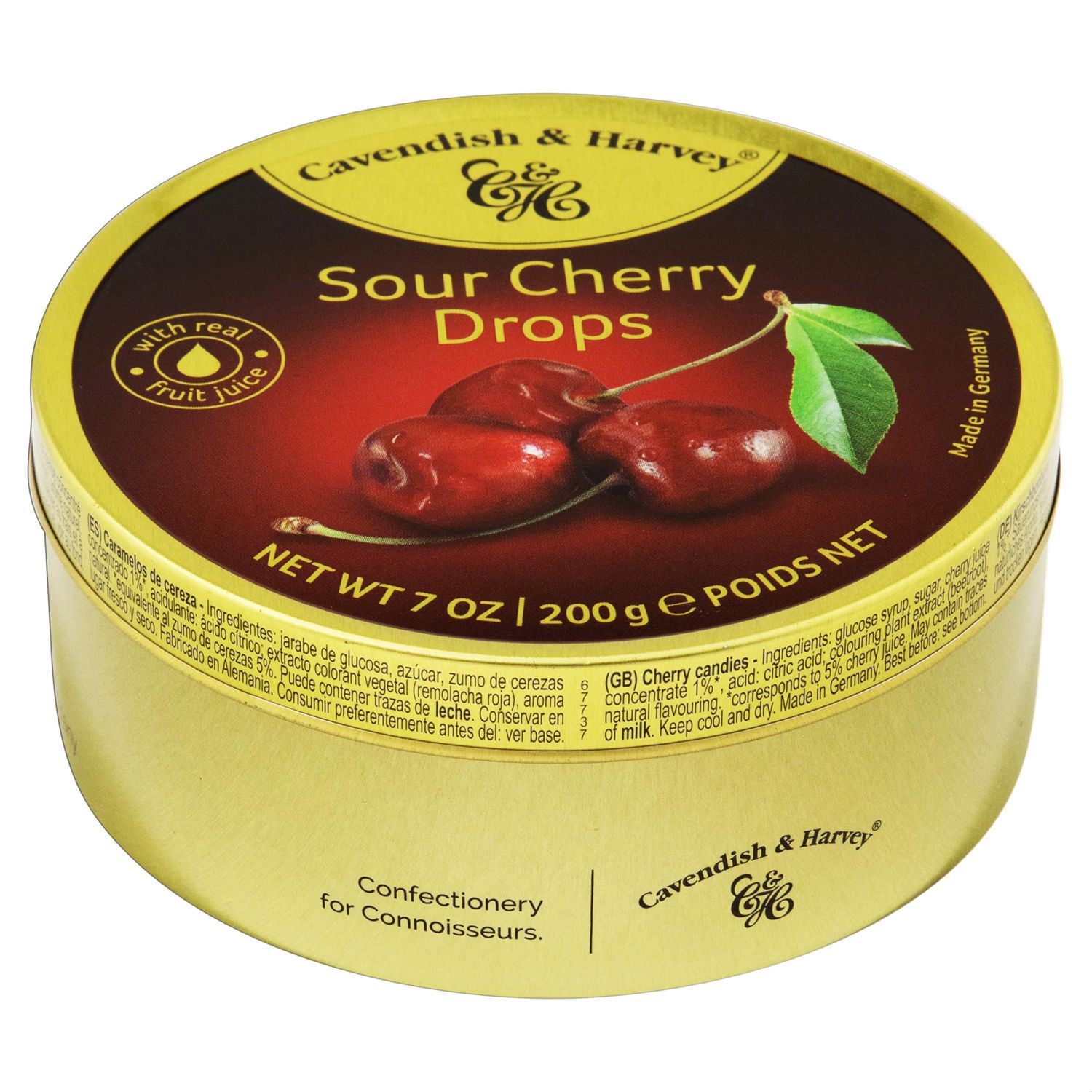 Cavendish &amp; Harvey Sour Cherry Drops- 7 oz(200 g)