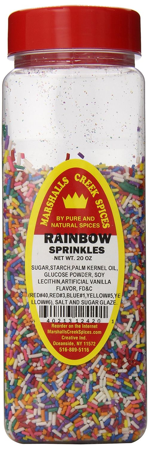 Marshalls Creek Spices Sprinkles Seasoning, Rainbow, XL Size, 20 Ounce