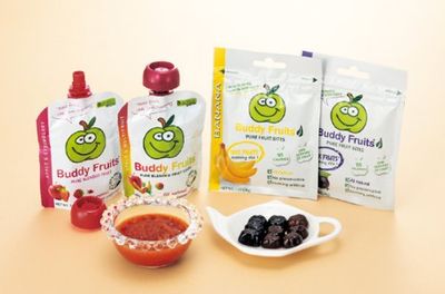 Buddy Fruits Originals Apple and Strawberry Fruit Blend, 3.2 Ounce -- 18 per case.