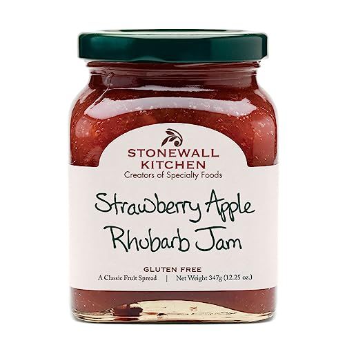 Stonewall Kitchen Strawberry Apple Rhubarb Jam, 12.5 Ounces