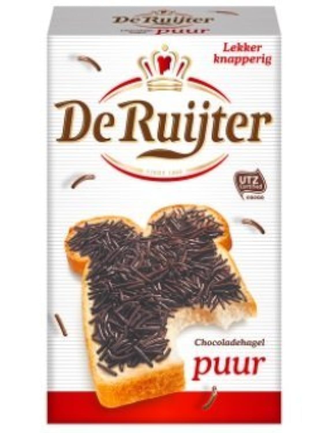 Hagelslag PUUR - Pure Dark Real Chocolate Sprinkles - jimmies - On Buttered bread, Cupcake sprinkles, Great Cake Topping &amp; a Yummy addition to any Deseret(Packaging may vary)