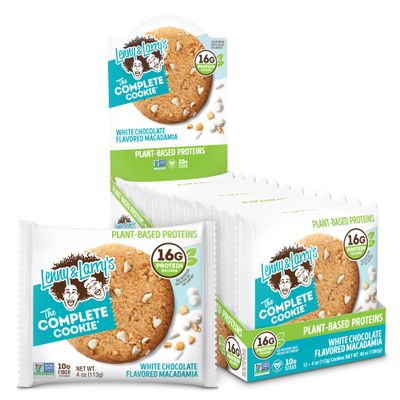 Lenny and Larry&#39;s The Complete Cookie, White Chocolate Macadamia, 4 Ounce (Pack of 12)