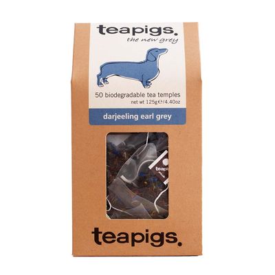 Teapigs Darjeeling Earl Grey Tea Bags Made with Whole Leaves (1 Pack of 50 Tea Bags)