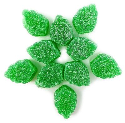 SweetGourmet Candy Spearmint Leaves | Green Jelly Spearmint Bulk Candy | 4 Pound