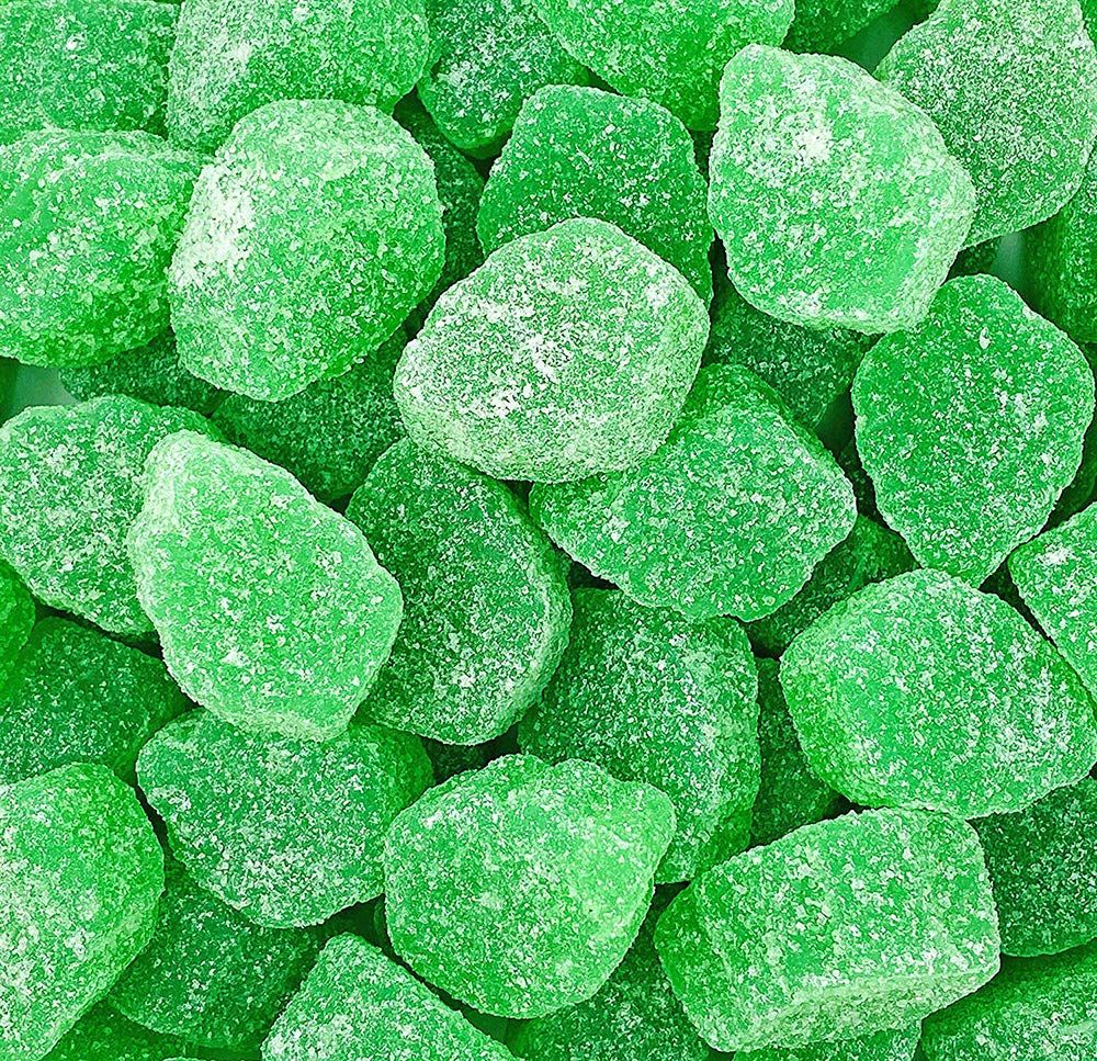 SweetGourmet Candy Spearmint Leaves | Green Jelly Spearmint Bulk Candy | 4 Pound