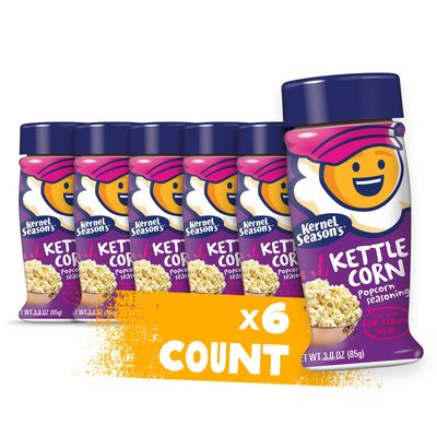 Kernel Season&#39;s Popcorn Seasoning, Kettle Corn, 3 Ounce (Pack of 6)