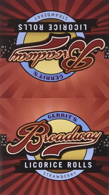 Gerrit&#39;s Broadway Licorice Rolls Strawberry 24 Count