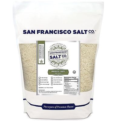 French Grey Sea Salt 2 lb. Bag Coarse Grain - Sel Gris by San Francisco Salt Company