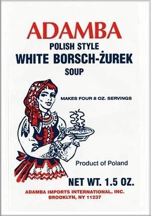 Adamba Polish Style White Borscht Zurek Soup Mix 1.5oz Bag (3-Pack)