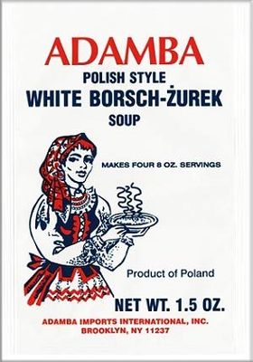 Adamba Polish Style White Borscht Zurek Soup Mix 1.5oz Bag (3-Pack)