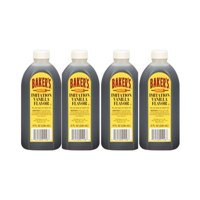 Baker&#39;s Imitation Vanilla Extract (7.62 oz / 4-Pack)