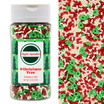 Mystic Sprinkles Christmas Holiday Jimmy Sprinkle Mixes (O Christmas Tree 3.2oz)