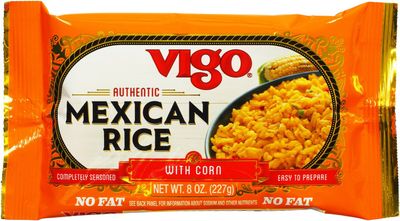 Vigo Authentic Mexican Rice with Corn, No Fat, 8oz (Mexican, 8 Ounce (Pack of 1))