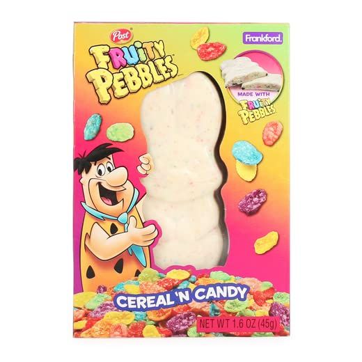 Post Cereal Frankford Post Fruity Pebbles Cereal &#39;N Candy Easter Bunny (Cereal Milk White Chocolate Bunny) 1.6 ounces