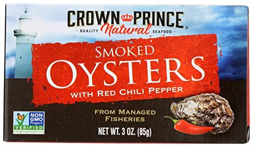 Crown Prince Naturally Smoked Oysters with Red Chilli Pepper 3 oz