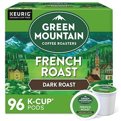 Green Mountain Coffee Roasters French Roast Keurig K-Cup Pods, Dark Roast Coffee, 96 Count