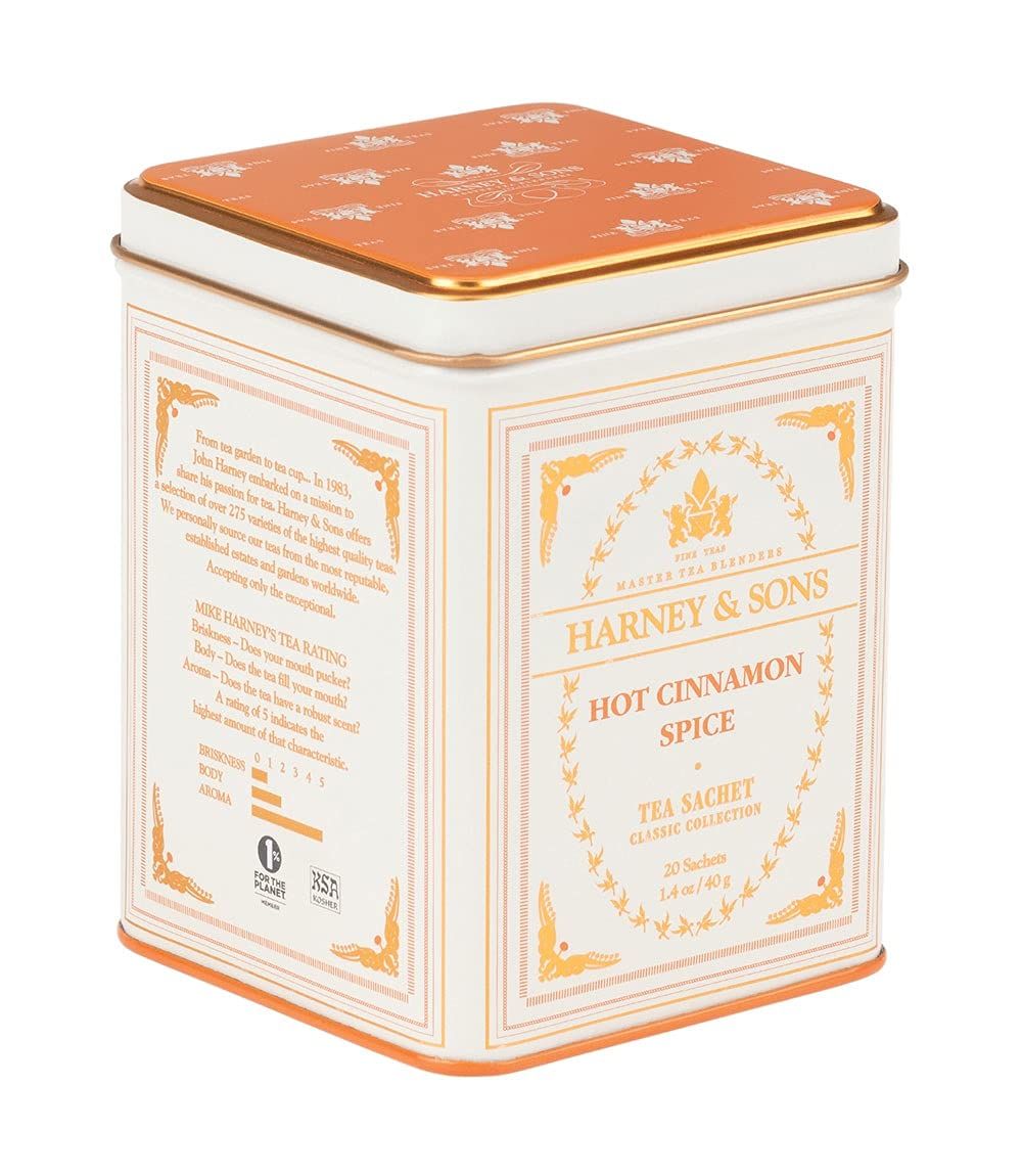 Harney &amp; Sons Classic Hot Cinnamon Spice Tea, 20 Tea Sachets, 1.4 oz