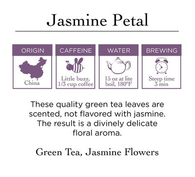 Two Leaves and a Bud Jasmine Green Tea Bags, 15 Count (Pack of 6) Whole Leaf Green Tea in Pyramid Sachet Bags, Compostable Sachets, Delicious Hot or Iced with Milk or Sugar or Honey or Plain