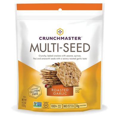 Crunchmaster Multi-Seed Crackers, Roasted Garlic, 4.5 oz.