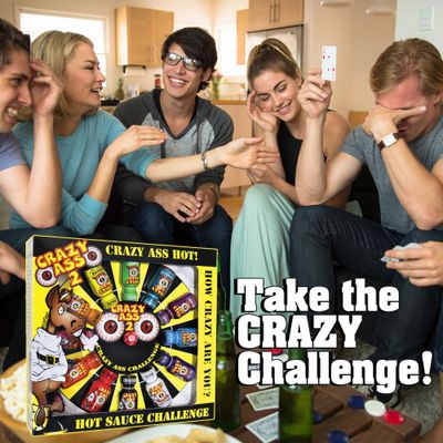 Crazy Hot Sauce Gift Set - Gourmet Challenge Dice Game - Prefect Premium Gourmet Gifts for Men.
