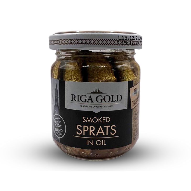 Riga Gold Smoked Sprats in Oil - Wild Caught (Pack 3)