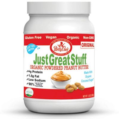 Betty Lou&#39;s 100% Organic Powdered Peanut Butter | Gluten Free, Vegan, Low Calorie, All Natural, High Protein | Deliciously Healthy Nut Butter | Just Add Water (1.5 Lbs)