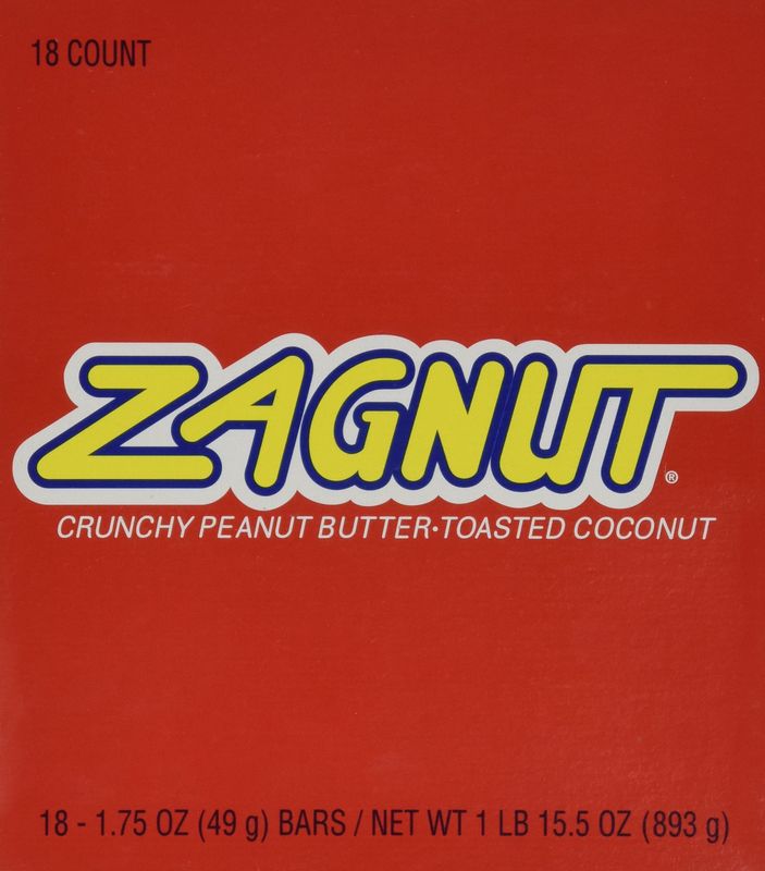 Zagnut Bar, 1.75 oz, 18 count