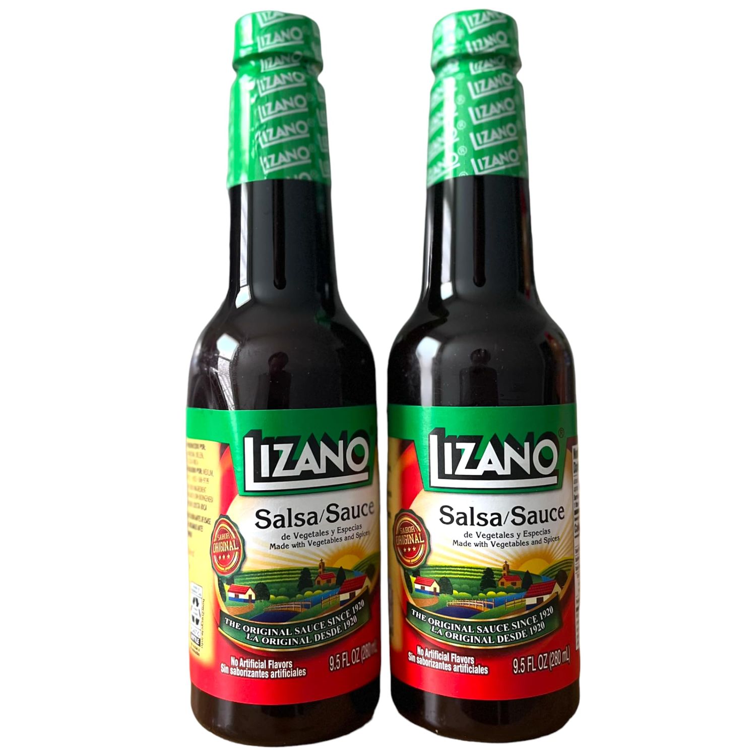 DESPENSA COLOMBIANA Salsa de Vegetales y Especias Bundle (19 Ounce TOTAL) - Includes 2 Bottles of Salsa Lizano Costa Rica - Lizano Sauce - Lizano Salsa Costa Rica Despensa Colombiana Bundle