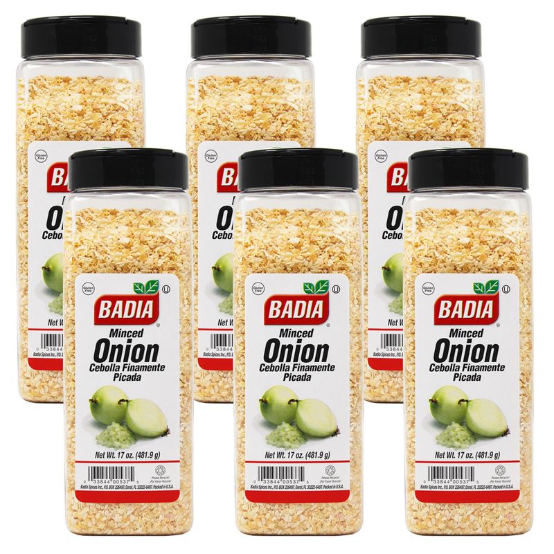 Badia Onion Minced, 17 Ounce (Pack of 6)