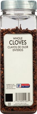 McCormick Culinary Whole Cloves, 11 oz - One 11 Ounce Container of Whole Cloves Spice for a Strong Sweet Flavor, Perfect in Ciders, Soups, Stews and More