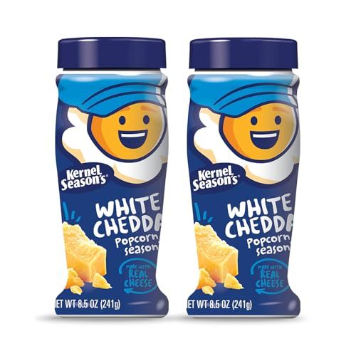 Kernel Season&#39;s Popcorn Seasoning, White Cheddar, 8.5 Ounce (Pack of 2)