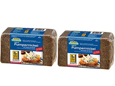 Mestemacher Whole Grain Bread (Pumpernickel, 17.6 oz, pack of 2)